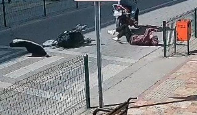 Çaycuma'da motosiklet yaya geçidinde anne ve çocuğuna çarptı: 2 yaralı