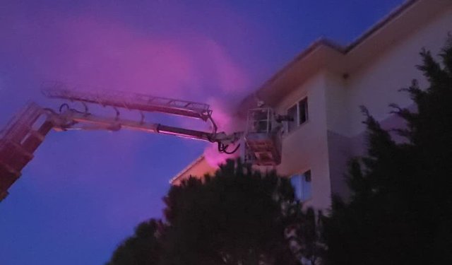 Edirne'de apartman dairesinde korkutan yangın