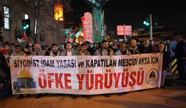 Gaziantep'te Filistin'e destek yürüyüşü düzenlendi