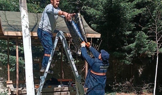 Pursaklar Belediyesi'nden parklarda bakım seferberliği
