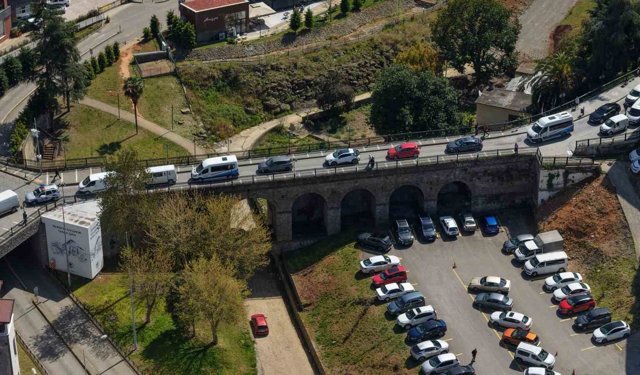 Trabzon'un simge köprüsünde Roma'dan kalan miras incelenecek