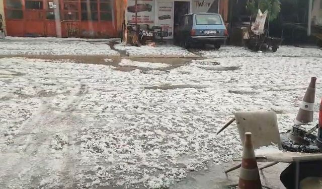 Adıyaman'da dolu yağışı hayatı olumsuz etkiledi