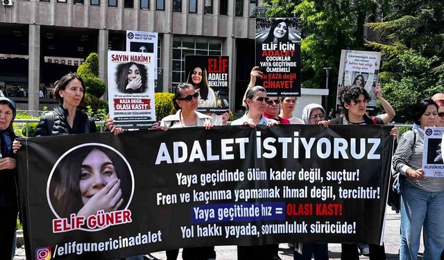 Ankara'da yaya geçidinde otomobilin çarpması ile hayatını kaybeden Elif'in davasına devam edildi