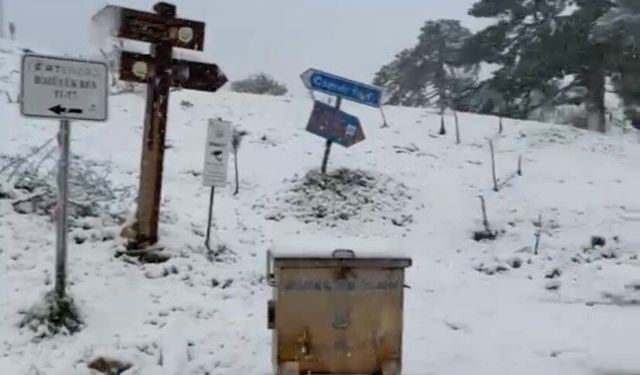 Bilecik'in yüksek rakımlı köylerinde kar kalınlığı 10 santimetreyi buldu