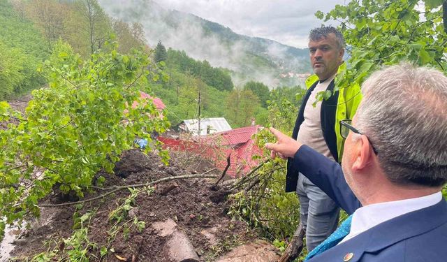 Ordu'da sel ve heyelan