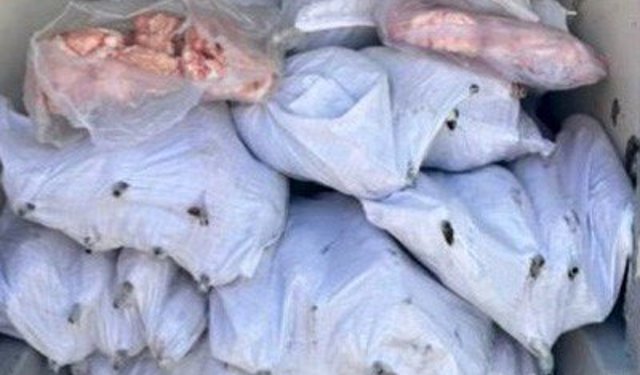 Tekirdağ'da 1,5 ton iç yağ ve 140 kokoreç imha edildi
