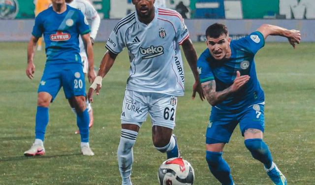 Tredyol Süper Lig: Çaykur Rizespor: 2 - Beşiktaş: 0 (İlk yarı)