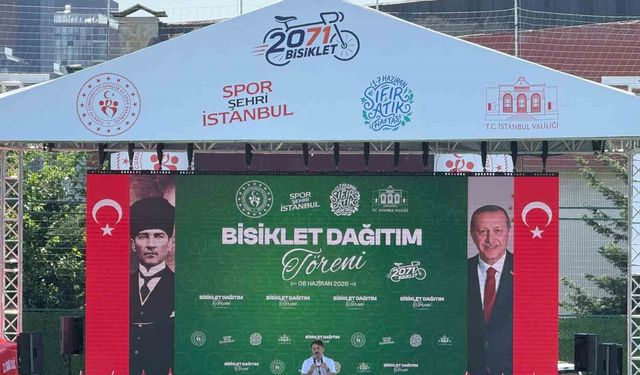 Bahçelievler'de 2 bin 71 çocuk bisiklet sevinci yaşadı