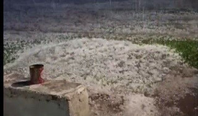 Kars'ta gece yarısı dolu kabusu: Vatandaşlar panikle kameraya sarıldı