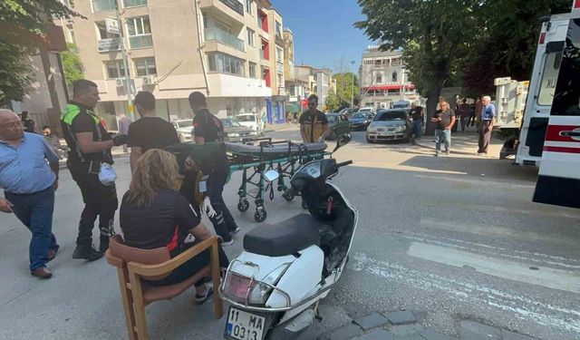 Kazada yaralanan yolcuya esnaftan sandalyeli destek