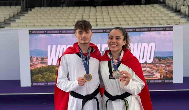 Milli taekwondoculardan 1 altın, bir bronz