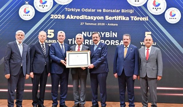 Nusaybin Ticaret Borsası 5 Yıldızlı Akredite Borsa Unvanını Yeniden Aldı