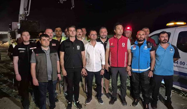 Bodrum'da makilik alanda çıkan yangın kontrol altına alındı