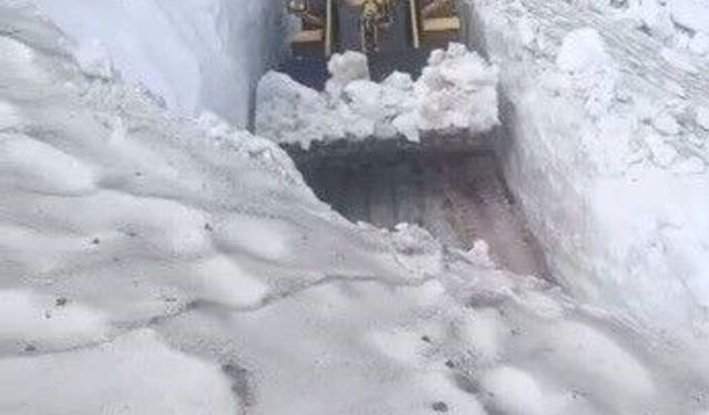 Kars'ta temmuz ortasında 3 metre kar
