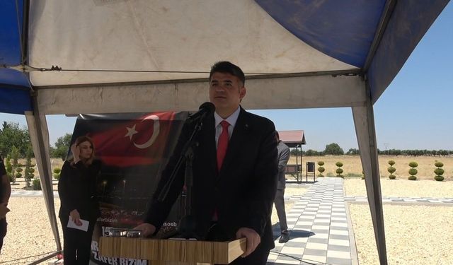 Kilis'te 15 Temmuz Parkı açıldı, fidanlar toprakla buluşturuldu