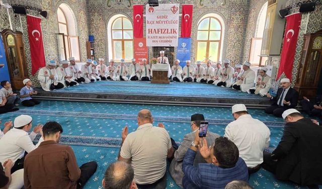 Kütahya'da 15 hafız için icazet merasimi