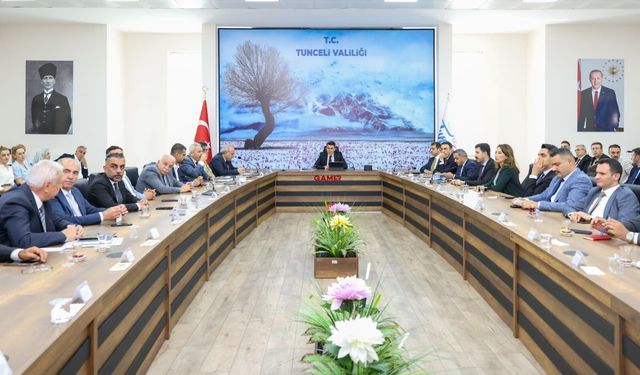 Tunceli'de 117 projelik yatırım programı değerlendirildi
