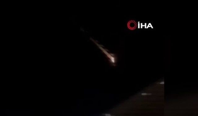İran balistik füzelerinin Ürdün'deki askeri üssü vurduğu anların görüntüleri ortaya çıktı