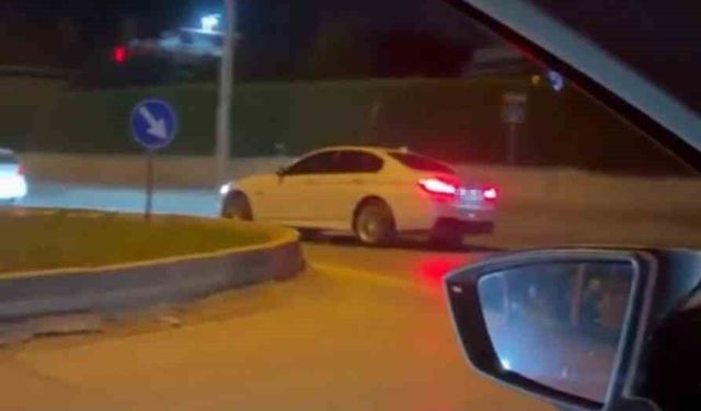 Bursa'da drift atan sürücüye ceza yağdı