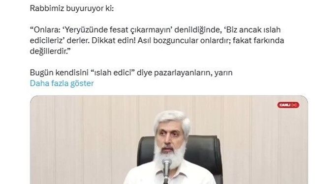 Cumhurbaşkanı Başdanışmanı Saral'dan Kuytul'a tepki: 'Senin de suyun yeterince ısındı Kuytul'