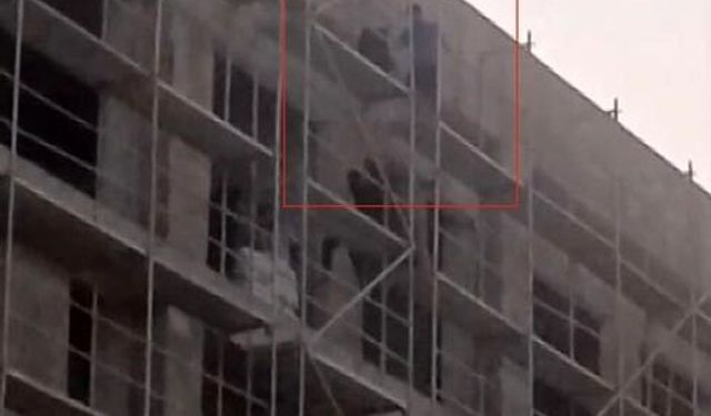 Fakülte inşaatında usta başının maaş vurgunu işçileri iskeleye çıkardı