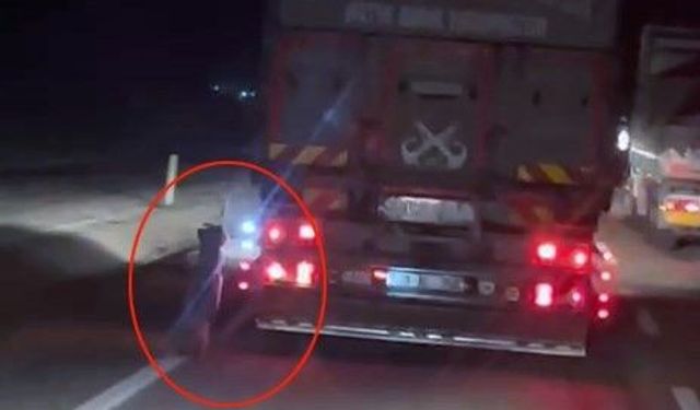 Köpeği kamyonetin arkasına bağlayıp sürükledi
