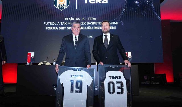 Tera Holding, Beşiktaş JK'nin futbol ve basketbol takımlarına forma sırt sponsoru oldu