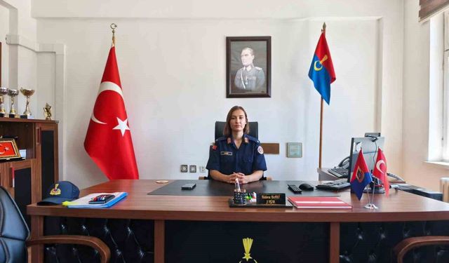 Tokat'ta ilk kez bir kadın ilçe jandarma komutanlığı görevine atandı