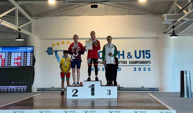 U-15 ve Yıldızlar Avrupa Halter Şampiyonası'nda millilerden 3 Avrupa rekoru