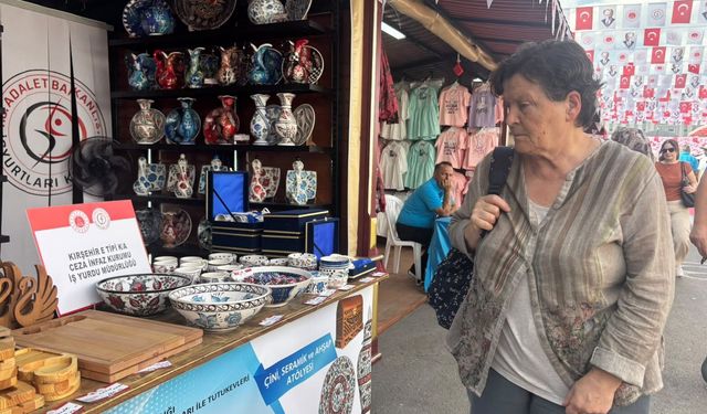 Hükümlü ve tutukluların ürettiği yüzlerce ürün fuarda vatandaşlarla buluştu.