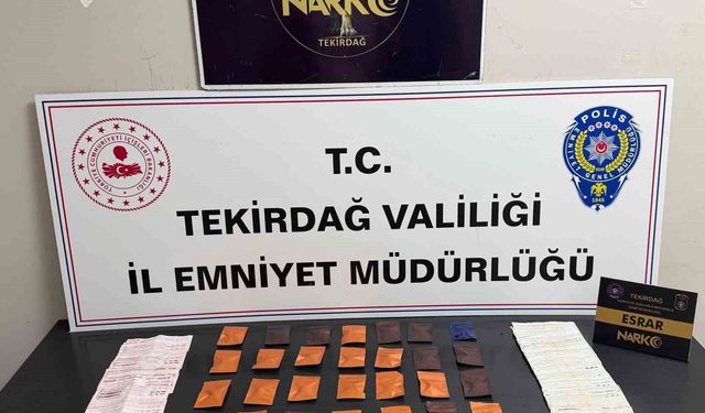 Zehri cips paketine ve ıslak mendile gizlemişler: Tekirdağ'da zehir tacirlerine darbe