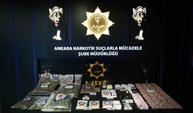 Ankara'da uyuşturucu operasyonlarında 95 şüpheli gözaltına alındı