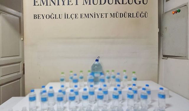 Beyoğlu'nda kaçak etil alkol operasyonu: 1 gözaltı