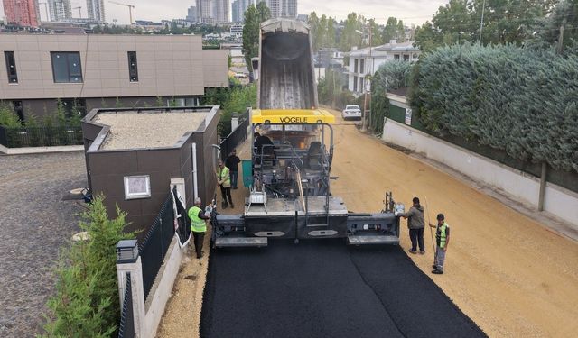 Gölbaşı Belediyesinden eylül ayında 22 bin 500 ton asfalt serimi