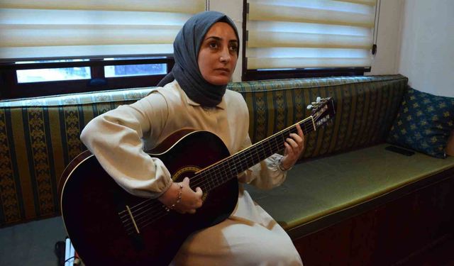 Görme engelli Büşra'nın müzik tutkusu gerçeğe dönüştü
