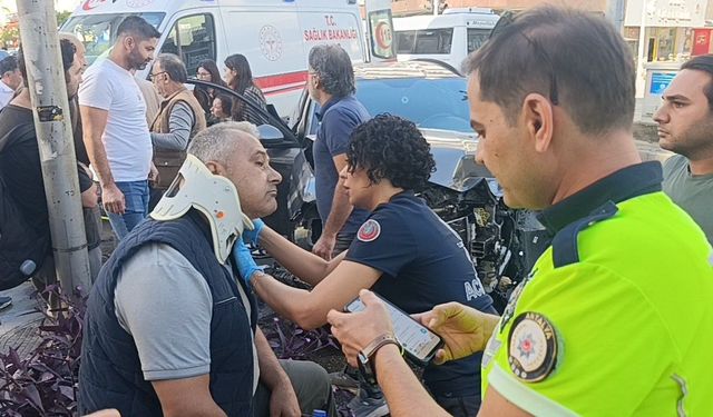 Kırmızı ışık ihlali yapan kamyonet ortalığı savaş alanına çevirdi: 2 yaralı