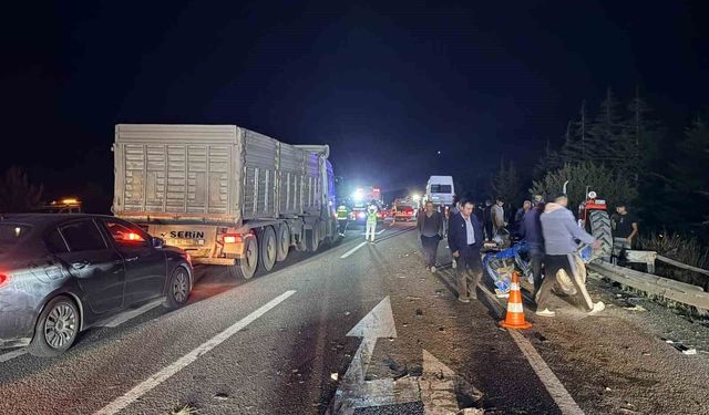 Kütahya'da zincirleme trafik kazası: 7 yaralı