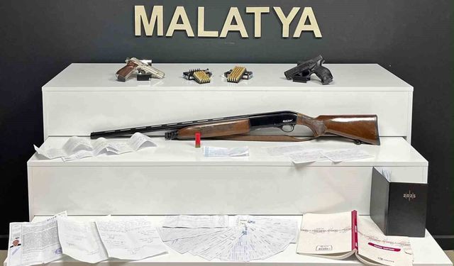 Malatya'da tefecilik ve yağma operasyonu: 13 gözaltı