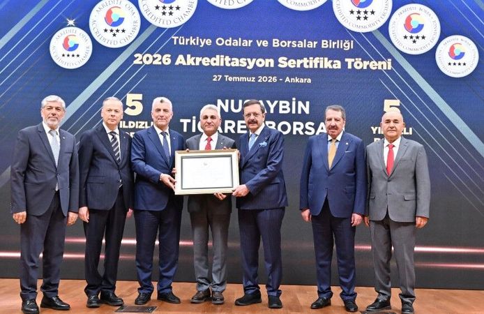 Nusaybin Ticaret Borsası 5 Yıldızlı Akredite Borsa Unvanını Yeniden Aldı