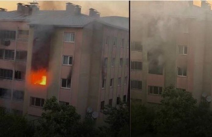 16 Daireli Apartmanda Korku Dolu Anlar! Mahsur Kalanlar Kurtarıldı