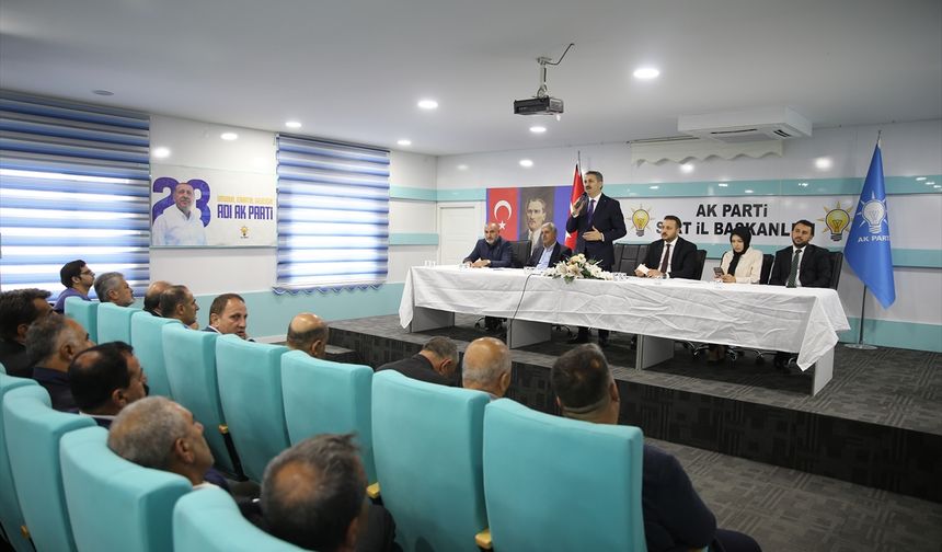 AK Parti Yerel Yönetimler Başkan Yardımcısı Eroğlu, Siirt'te konuştu: