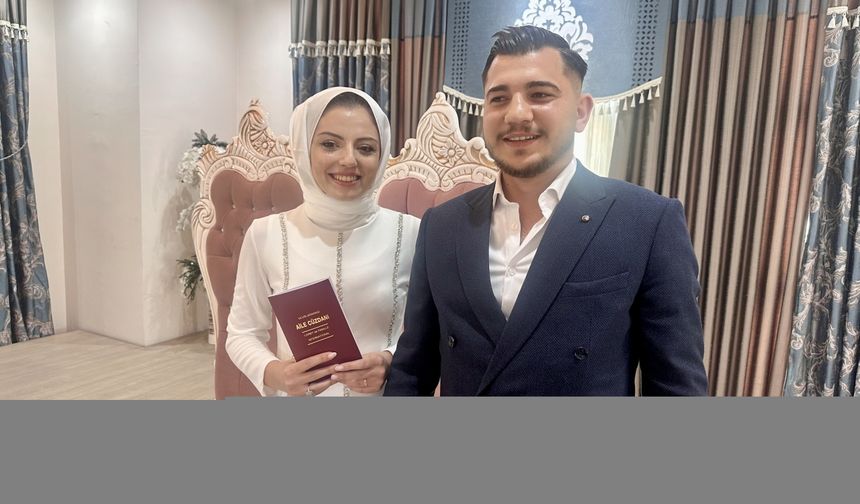 Konya'da nikah dairelerinde "25.05.2025" yoğunluğu yaşandı