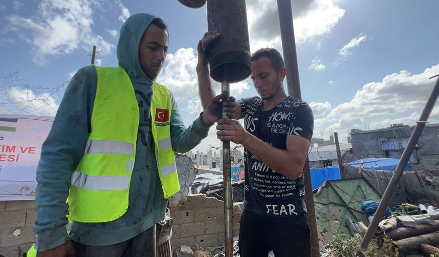Sadakataşı Derneği, Gazze'de su kuyusu onarımı gerçekleştirdi