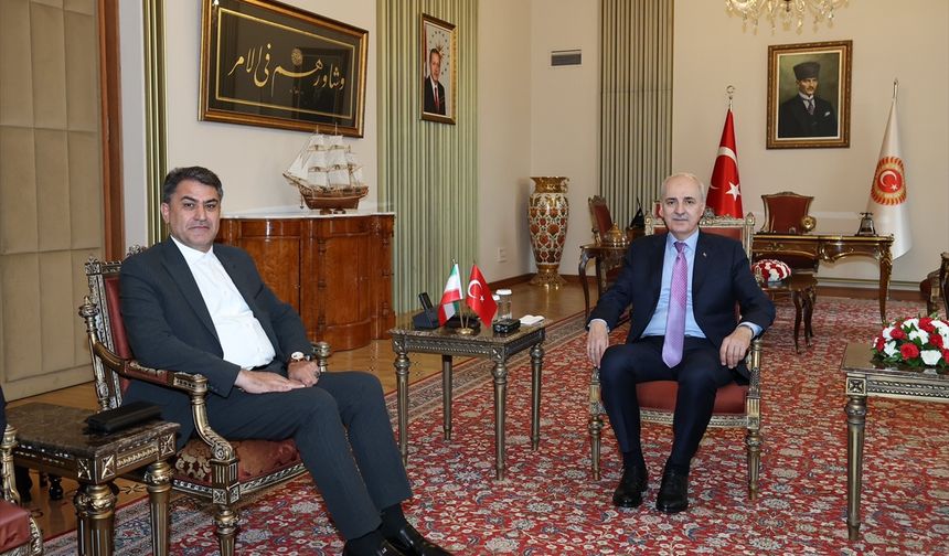 TBMM Başkanı Kurtulmuş, İran-Türkiye Parlamentolar Arası Dostluk Grubu Başkanı Zadeh'i kabul etti