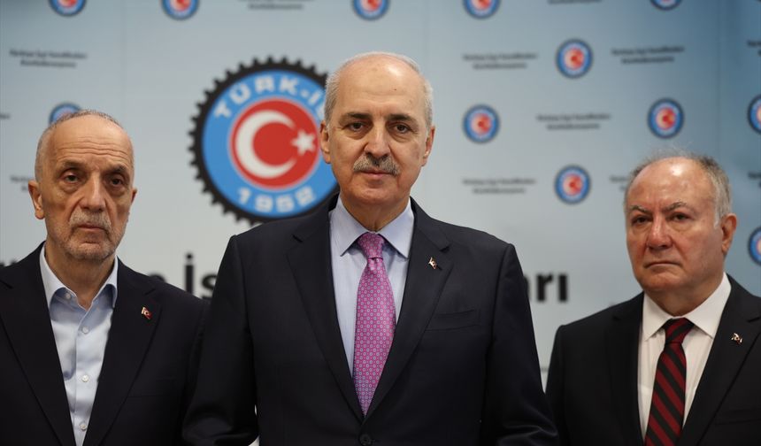 TBMM Başkanı Kurtulmuş, TÜRK-İŞ'i ziyaret etti:
