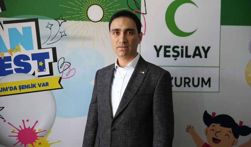 Yeşilay Erzurum Şubesince dezavantajlı çocuklar için düzenlenen festival başladı