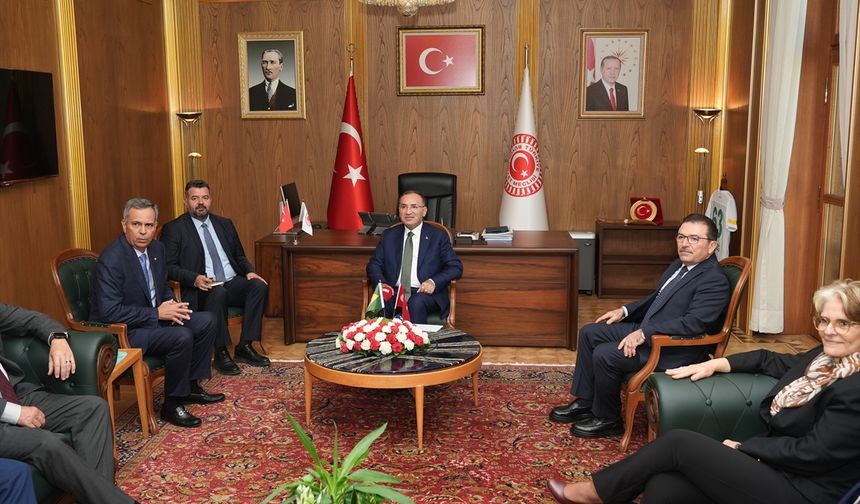 TBMM Başkanvekili Bozdağ, Brezilya-Türkiye Parlamentolar Arası Dostluk Grubu Başkanı Mendonçe'yi kabul etti