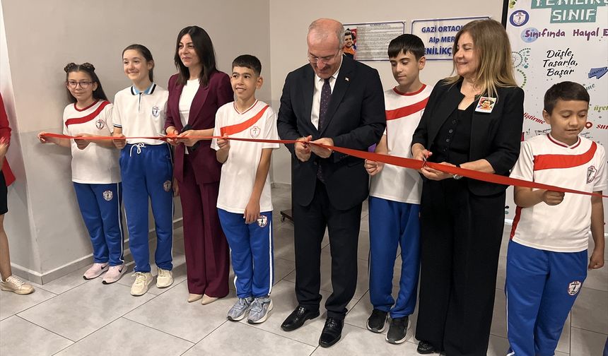 Kartalkaya'daki yangında ölen mühendisin adı Çanakkale'deki ortaokulda oluşturulan yenilikçi sınıfa verildi