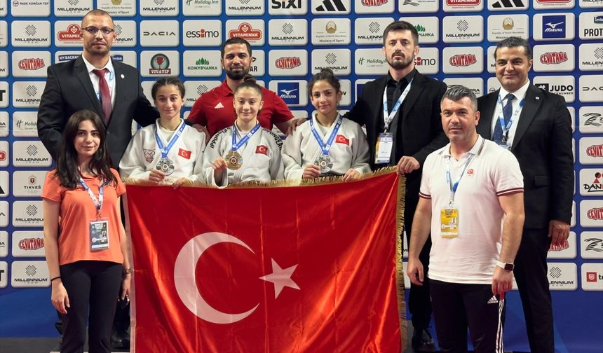 Milli judocular, Avrupa Ümitler Şampiyonası'nda 3 madalya kazandı