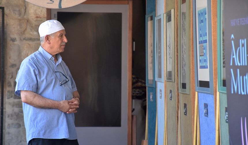 'Adil-i Mutlak' hat eserleri Van'da sanatseverlerle buluştu